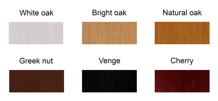 Available colors of the decorative panels - Malyn furniture factory, PE